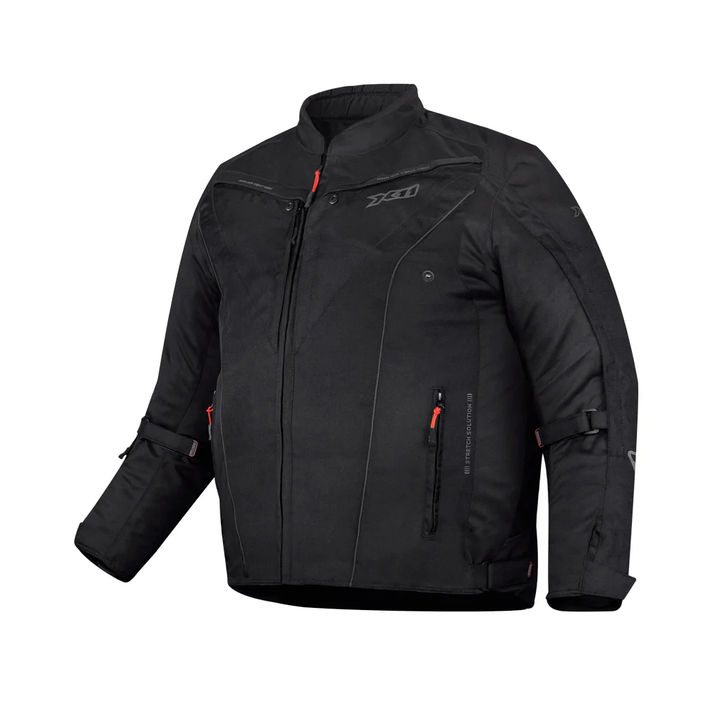 Jaqueta X11 Masculina Stretch Preto Plus Size - Spinelli Motos